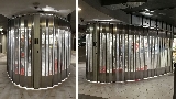 Sliding folding shutter FoldingPACK® - Metro Station Milano Centrale